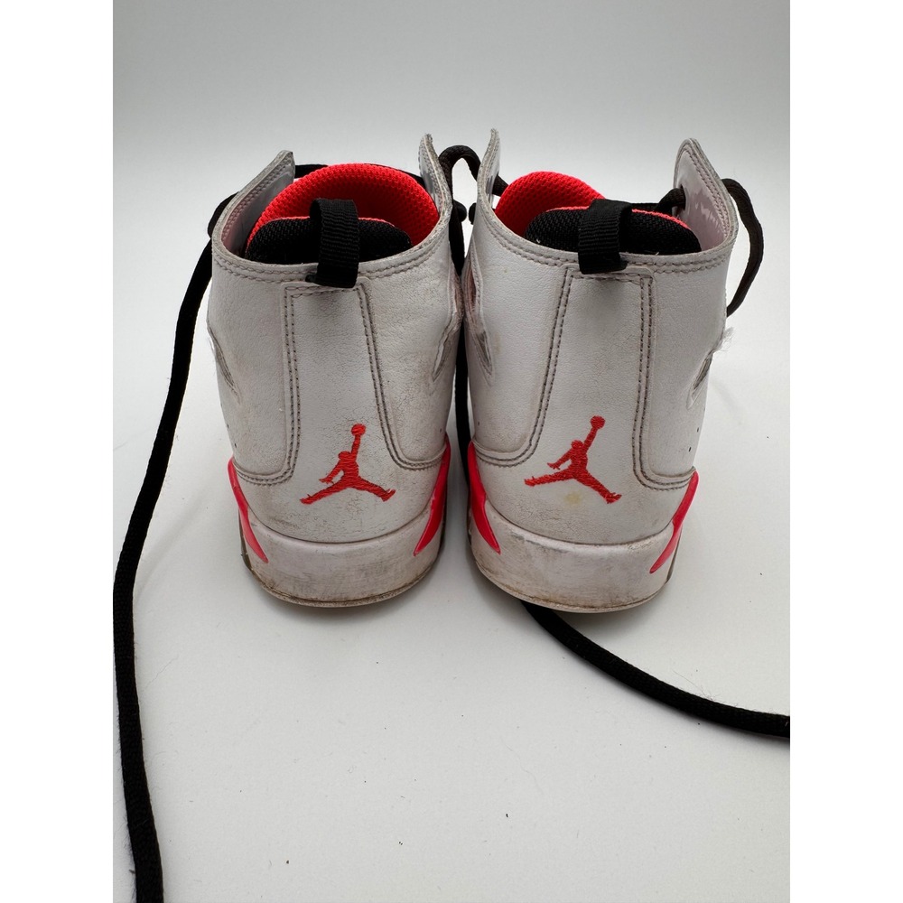 Jordan Flight Club 91 Kids White Black Infrared Basketball Shoes 555472-102 - Picture 15 of 16